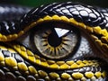 macro shot of eye of snake Royalty Free Stock Photo