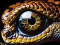 macro shot of eye of snake Royalty Free Stock Photo