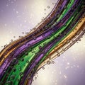 Abstract Multicolored Lines with Bubbles - A Macro Perspective Royalty Free Stock Photo