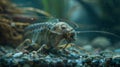 Macro Shot of a Freshwater Shrimp in Its Natural Habitat Royalty Free Stock Photo