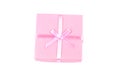 Macro shot of gift box on white Royalty Free Stock Photo