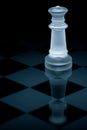 Macro shot of glass chess set Royalty Free Stock Photo