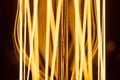Macro shot of glowing Edison lamp. Royalty Free Stock Photo