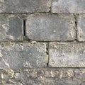 Old gray wall made of cinder blocks. Building abstract background. Royalty Free Stock Photo