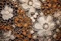 macro shot of intricate lace fabric