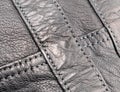 Macro shot leather texture background. Part of perforated leather details. Perforated leather texture background. Texture leather Royalty Free Stock Photo