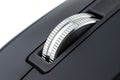 A macro shot of a metal roller from a modern wireless computer mouse, Royalty Free Stock Photo