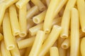 Macro shot pasta noodles texture. Macaroni background pattern. Top view. Dry pasta for cooking. Abstract italian macaroni Royalty Free Stock Photo