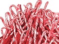 A macro shot of a pile of candy canes in hand-drawn style Royalty Free Stock Photo