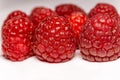 Macro shot of a raspberry fruit Royalty Free Stock Photo