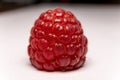 Macro shot of a raspberry fruit Royalty Free Stock Photo