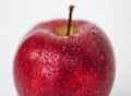 Macro shot of red apple isolated on white background Royalty Free Stock Photo