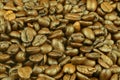 Macro shot of roasted coffee beans. Natural texture. Roasted coffee beans background texture. Arabic roasting coffee -