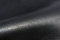 Shiny Black Artificial Leather Background Texture