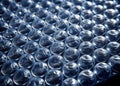 Closeup of Bubble Wrap Texture with Dark Background Royalty Free Stock Photo