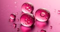 Abstract Pink Bubbles: Beauty, Cosmetics, and Science Royalty Free Stock Photo