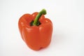 Macro shot of sweet bell pepper isolated on white background Royalty Free Stock Photo