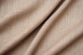 macro shot of taupe linen fabric texture