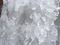 Macro Shot of Texture From Icecicle Formations From a Winter Storm in Boulder Colorado United States of America