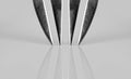 Macro shot of the tines of a fork Royalty Free Stock Photo