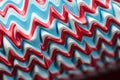 macro shot of toothpaste squeezed out in a zigzag pattern