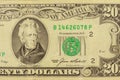 Macro shot of twenty dollar bill Royalty Free Stock Photo