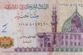 Macro shot of two hundred egyptian pounds bill