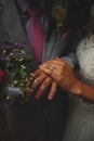 Macro shot of wedding rings Royalty Free Stock Photo