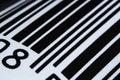 Macro shots close-up barcode image Royalty Free Stock Photo