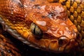 macro of snakes old skin peeling away