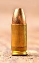 Macro of special police hollow-point expanding bullet