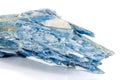 Macro stone kyanite mineral on white background Royalty Free Stock Photo
