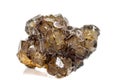 Macro stone mineral Fluorite on a white background Royalty Free Stock Photo