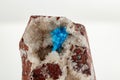 Macro stone mineral Pentagonite on a white background