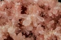 Macro stone mineral pink quartz amethyst on a black background Royalty Free Stock Photo