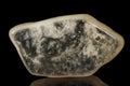 Macro stone mineral Ulexite on a black background Royalty Free Stock Photo