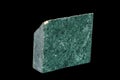 Macro stone Nephrite mineral on black background Royalty Free Stock Photo