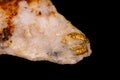 Macro stone opal mineral on a black background Royalty Free Stock Photo