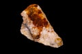 Macro stone opal mineral on a black background Royalty Free Stock Photo