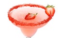 Macro strawberry daiquiri Royalty Free Stock Photo