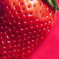 Macro strawberry texture. High quality and resolution beautiful photo concept Royalty Free Stock Photo