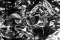 Macro texture of aluminum foil Royalty Free Stock Photo