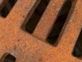 Macro texture - metal - rusty grate Royalty Free Stock Photo