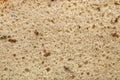 Macro texture of rustic simple rye bread with cumin seeds