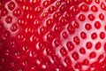 Macro texture of strawberry. Food background. Royalty Free Stock Photo