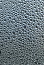 Macro texture of water droplets on window surface Royalty Free Stock Photo