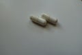 Macro of 2 capsules of magnesium citrate