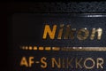 Macro of unspecified Nikon AF-S Nikkor lens