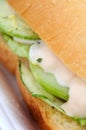 Macro of vegetarian burger