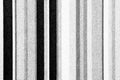 Macro Vertical Stripe Pattern Printed in Black and White Royalty Free Stock Photo